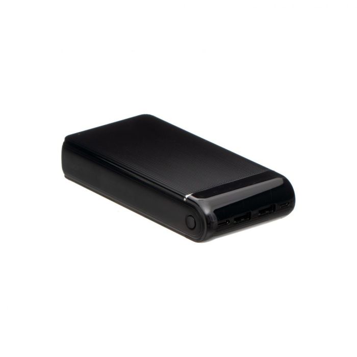 Hoco J59A Famous (20000 mAh / Out: 2USB 5V/2A / In: Type-C, Lightning, micro-USB 5V/2A ) з LED індикатором, чорний