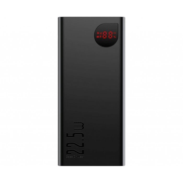 Baseus Adaman Metal Digital Display Quick 10000 mAh 22.5W Black (PPAD000001)
