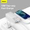 Baseus Bipow Digital Display 30000 mAh 15 W 3 A 2 USB + Type-C Білий
