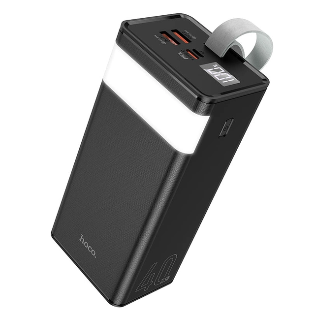 Hoco J86 PD20W+QC3.0 (22.5W) 40000 mAh портативная с дисплеем и фонариком Black