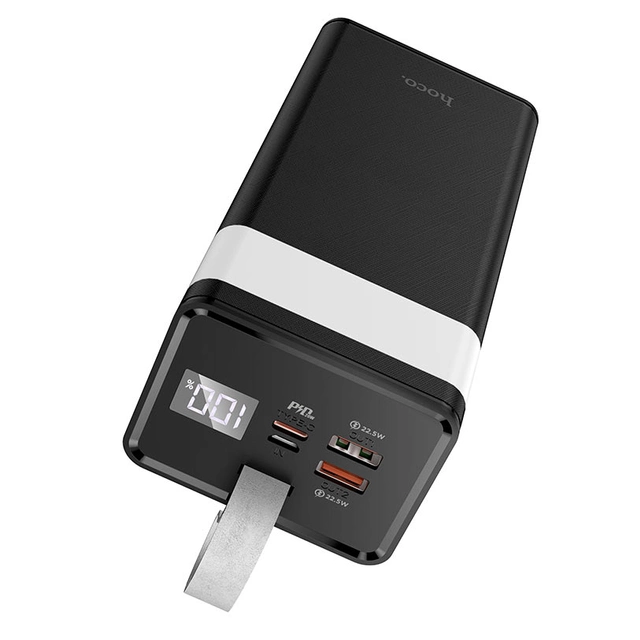 Hoco J86 PD20W+QC3.0 (22.5W) 40000 mAh портативная с дисплеем и фонариком Black