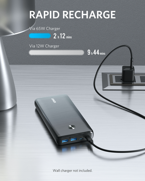 Anker PowerCore III Elite 25600 mAh 87W Black (A1291H11)