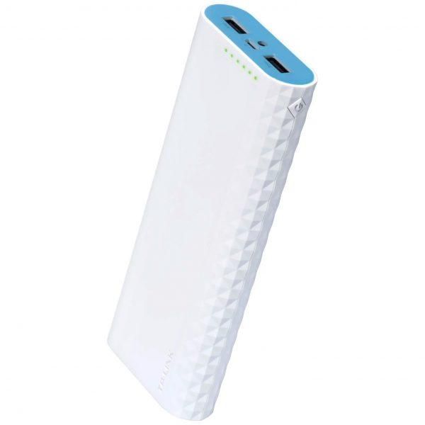 TP-LINK 15600 mAh 2 порта USB 2.0 с фонариком White (TL-PB15600)