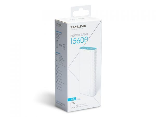 TP-LINK 15600 mAh 2 порта USB 2.0 с фонариком White (TL-PB15600)