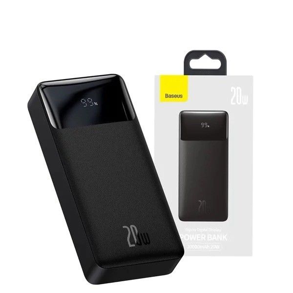 Power Bank Baseus Bipow Digital Display 30000mAh 20W Black (PPDML-N01)