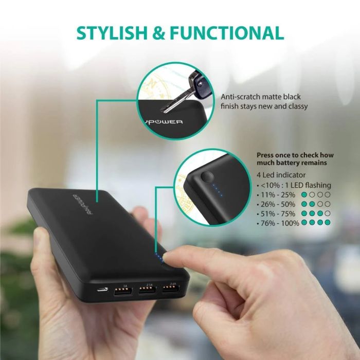 Yoobao K13 Ravpower 26800 mAh Чорний