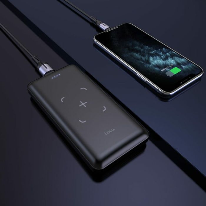 Hoco J50 Surf wireless charging mobile power bank(10000 mAh) Black