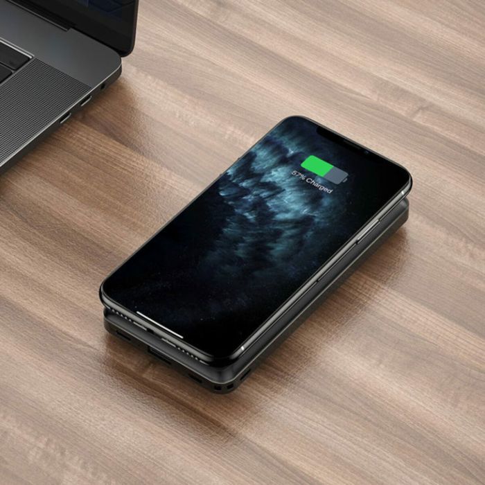 Hoco J50 Surf wireless charging mobile power bank(10000 mAh) Black