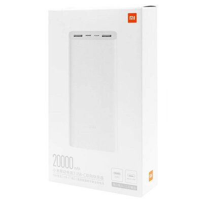 Xiaomi MI 3 20000 mAh 18W білий (PLM18ZM/VXN4258CN)