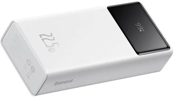 Baseus Star Lord Display 22.5W 30000 mAh White (PPXJ060102)