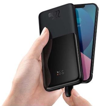Baseus Elf Digital Display 10000 mAh 22.5W Black (PPJL010001)