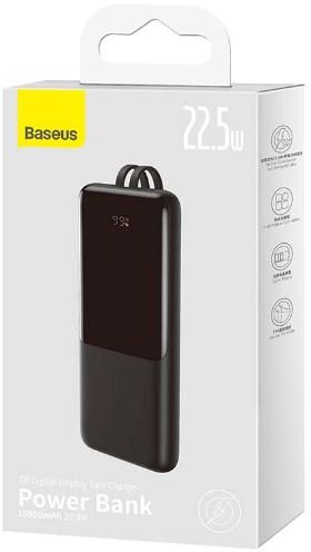 Baseus Elf Digital Display 10000 mAh 22.5W Black (PPJL010001)