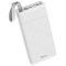 Hoco 30000 mAh з ліхтарикомPowerful desk lamp (2USB/Type-C/Lightning, 2A). White