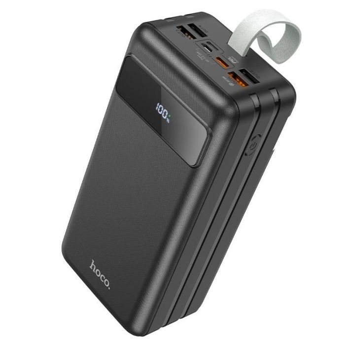 Hoco 60000 mAhElectric fully (4USB/1Type-C/Lightning, 22,5W, PD/QC, 5A). Black
