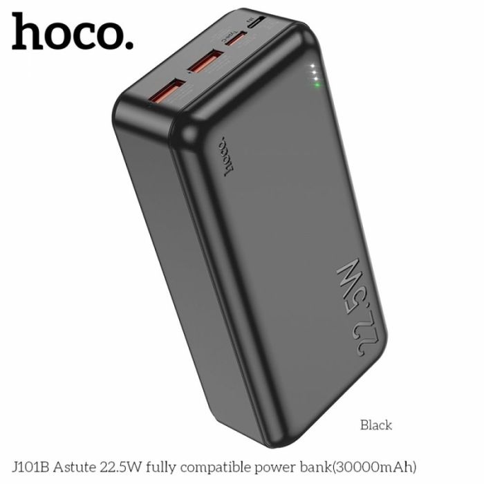 Hoco J101B Astute 22.5W 30000 mAh Black
