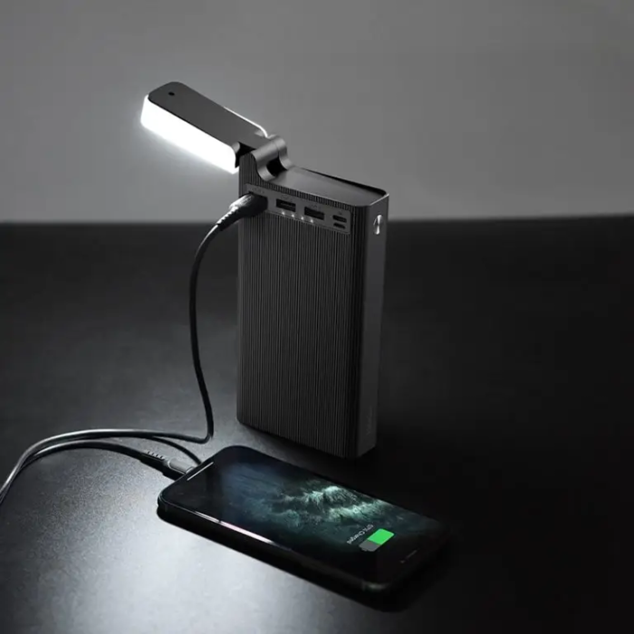 Hoco J62 30000 mAh Type-C з ліхтариком Чорний G-2444