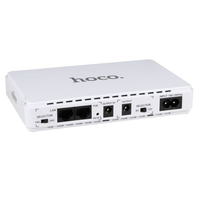 Hoco DB25 для маршрутизатора джерело живлення 12V 9V 5V White