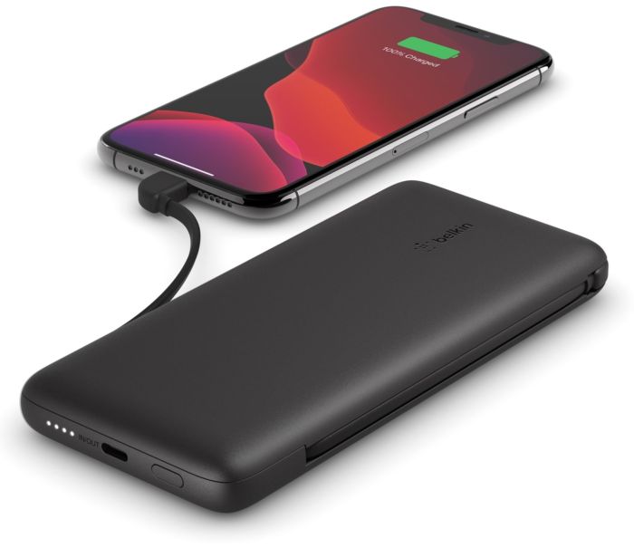 Belkin integrated cables 10000 mAh Чорний (BPB006BTBLK)