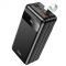 Hoco J86B Electric 60000 mAh, Lightning / Micro-USB / Type-C 18W, вихід USB 22.5W / Type-C 20W / 3USB 2.1A, з LED дисплеєм Black