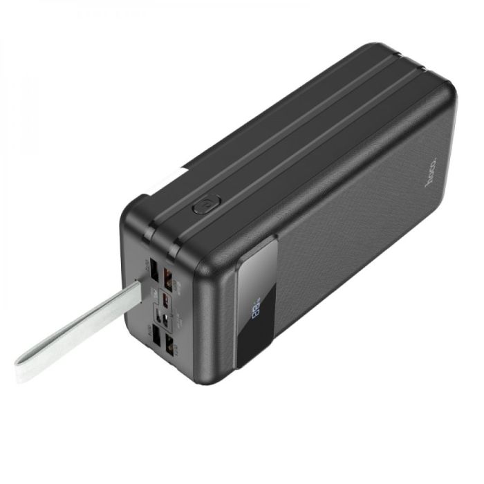 Hoco J86B Electric 60000 mAh, Lightning / Micro-USB / Type-C 18W, вихід USB 22.5W / Type-C 20W / 3USB 2.1A, з LED дисплеєм Black