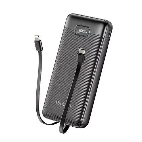 Yoobao LC5 22,5W 20000 mAh Швидке заряджання з LCD-дисплеєм, Чорний