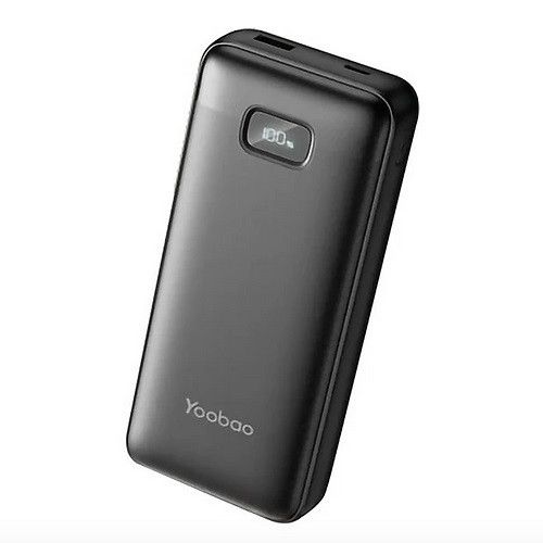 Yoobao LC5 22,5W 20000 mAh Швидке заряджання з LCD-дисплеєм, Чорний