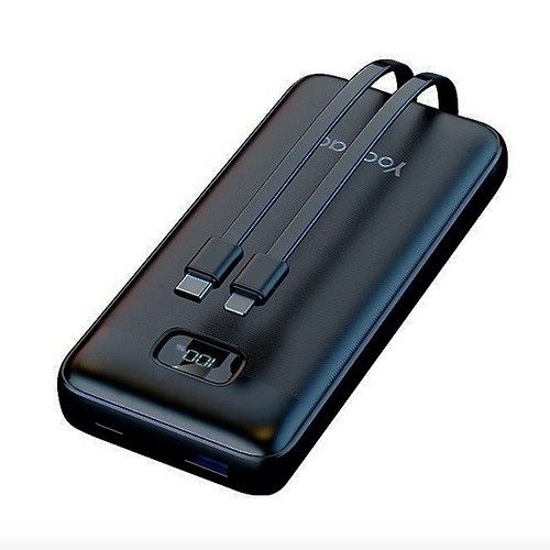 Yoobao LC5 22,5W 20000 mAh Швидке заряджання з LCD-дисплеєм, Чорний