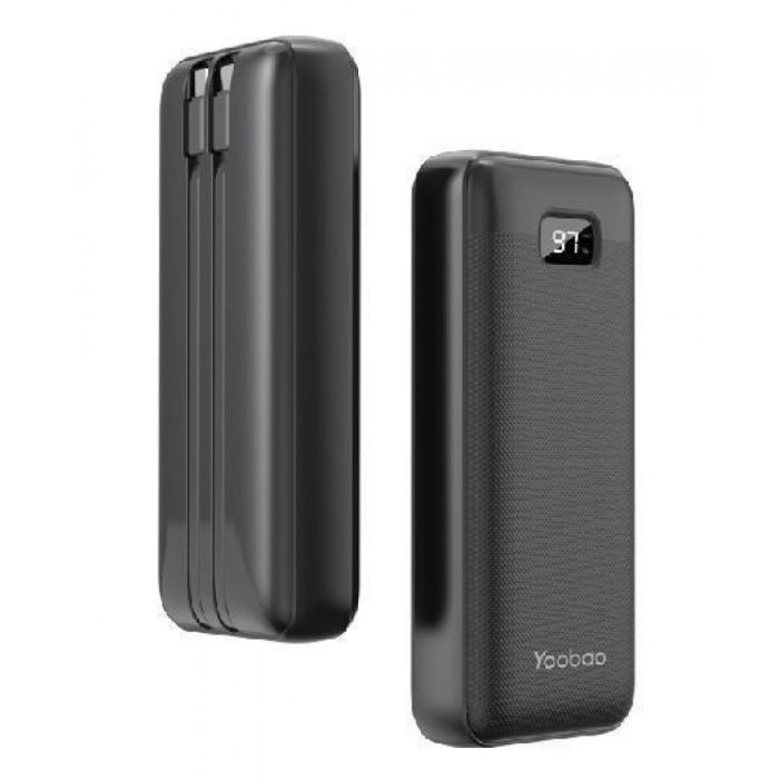 Yoobao LC5 22,5W 20000 mAh Швидке заряджання з LCD-дисплеєм, Чорний