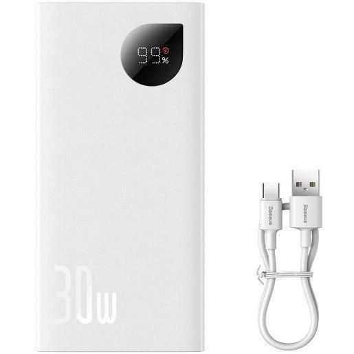 Baseus (PPAD040) 10000 mAh 30W Adaman2 White