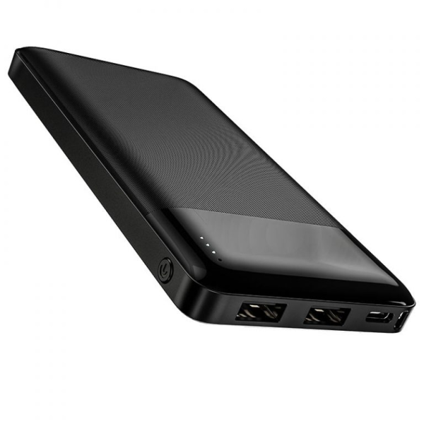Повербанк HOCO Easy travel J72 10000mAh |2USB/1Type-C/1MicroUSB, 2A| Чорний
