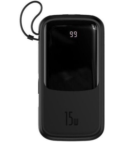 Power Bank Baseus Qpow 20000mAh 15W(+IP Cable) PPQD-F01 Black