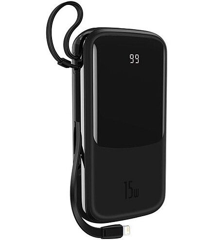 Baseus Qpow 20000 mAh 15W(+IP Cable) PPQD-F01 Black