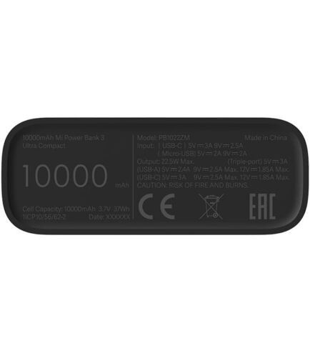 Xiaomi 10000 mAh Mi 3 22.5W Black