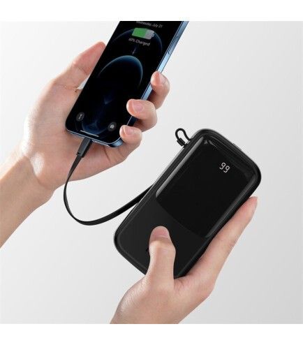 Baseus Qpow 20000 mAh 15W(+IP Cable) PPQD-F01 Black