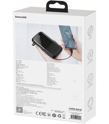 Baseus Qpow 20000 mAh 15W(+Type-C) PPQD-G01 Black