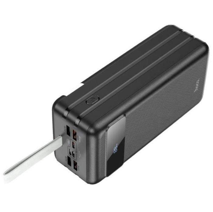 Hoco J86B 60000 mAh 5USB/Type-C, PD/QC, 5A/22.5W чорний з ліхтариком
