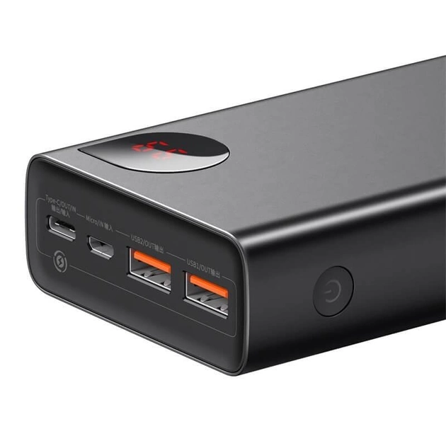 Baseus Adaman 20000 mAh 65 W 3A Metal Digital Display зарядний пристрій