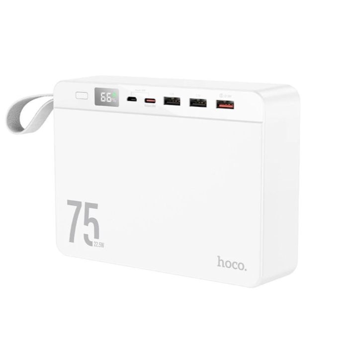 Hoco J94 Overlord 22.5W на 75000 mAh Білий 6931474779182