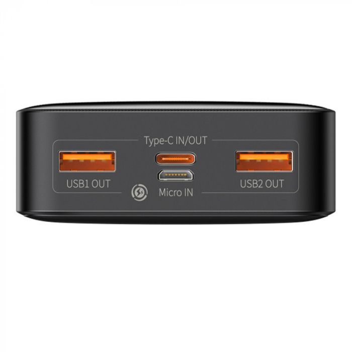 Baseus Bipow Digital Display Overseas 20W 20000mAh Black (PPBD050501)