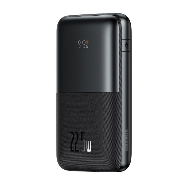 Повербанк на 20000mAh із швидкою зарядкою BASEUS Bipow Pro Digital Display (2USB/Type-C, QC/PD, 22.5W). Black