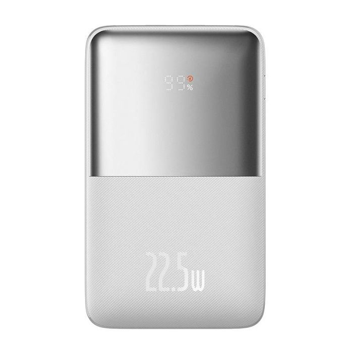 Baseus 20000 mAhBipow Pro Digital Display (2USB/Type-C, QC/PD, 22.5W). White