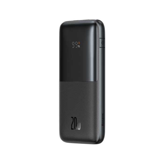 Baseus 10000 mAhBipow Pro Digital Display (2USB/Type-C, QC/PD, 20W). Black