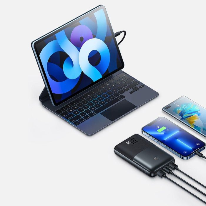 Baseus 20000 mAhBipow Pro Digital Display (2USB/Type-C, QC/PD, 22.5W). Black