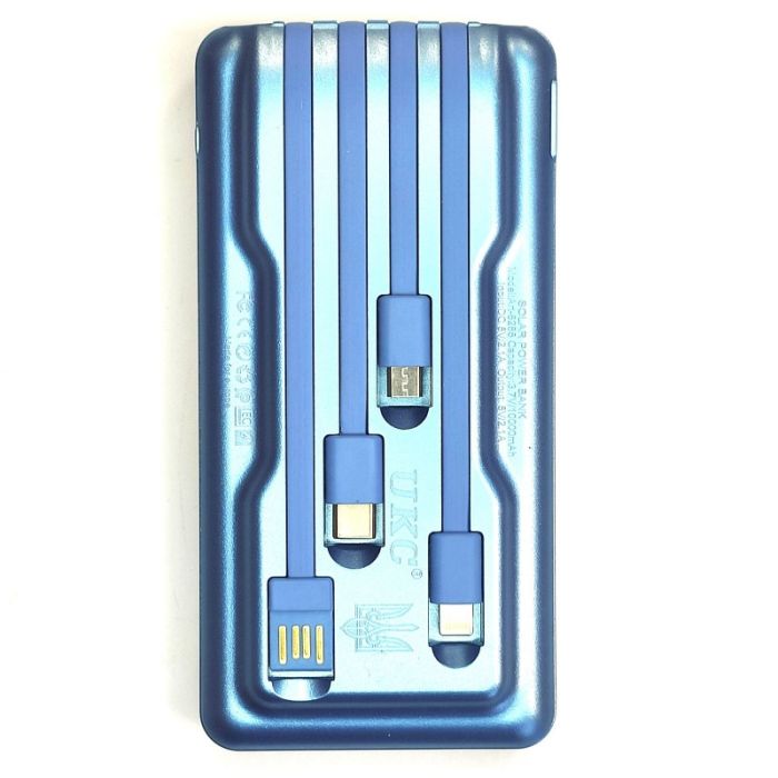 Hoco із сонячною панеллю 10000 Mah (475043-Prob) Синій
