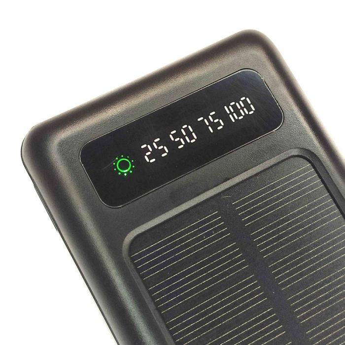 Hoco з сонячною панеллю 10000 Mah (475044-Prob) Чорний