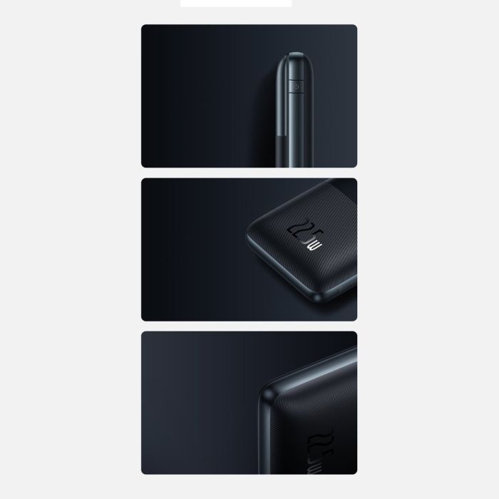 Baseus Bipow Pro 20000 mAh |2USB/Type-C, 5A, QC22.5W/PD20W| PPBD040301 Black