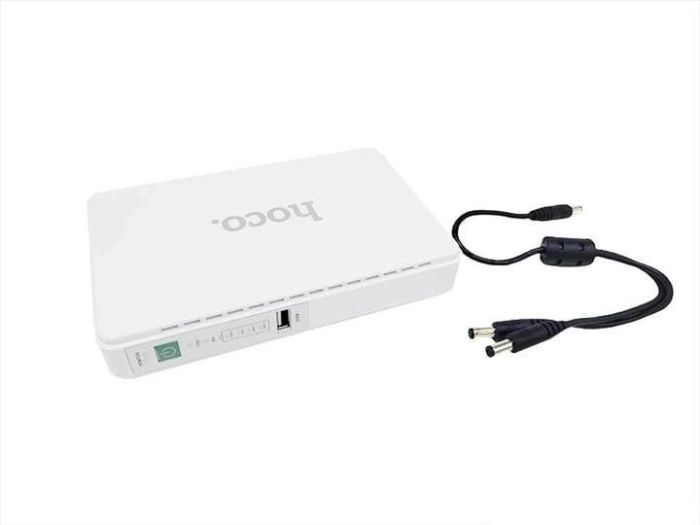 UPS Hoco для роутера, модему DB25 (УПС, ДБЖ, 8800mAh, LED індикатори, USB, DC 9-12V ) - Білий