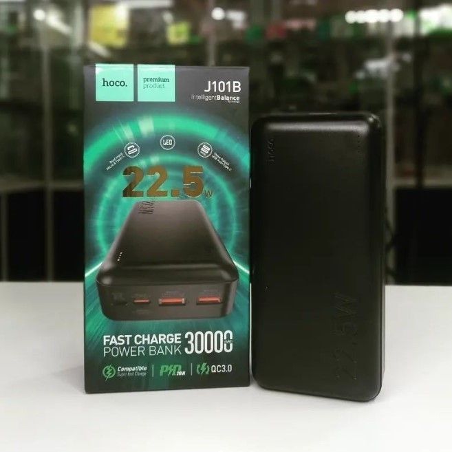 Hoco J101B 30000 mAh PD20W+QC3.0 22.5W чорний