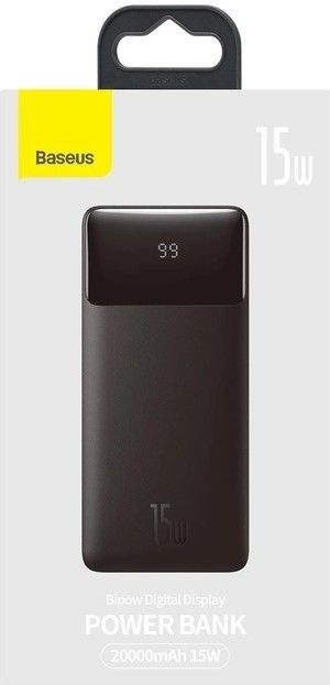 Power Bank Baseus 20000mAh 15W Display (PPDML-J01) Black повер банк