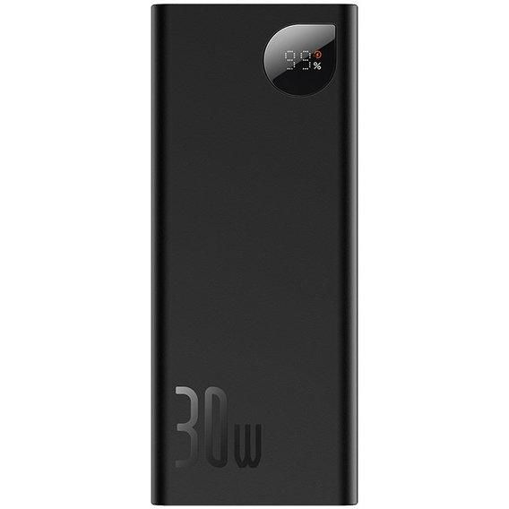 Baseus 20000 mAh Adaman Metal Digital Display 30W Tarnish із підтримкою швидкої зарядки Black